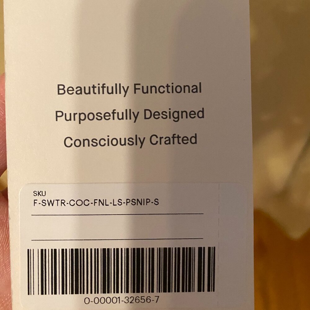 NWT Everlane Butter Yellow Funnel Neck Sweater in Cotton Cashmere Small - Picture 4 of 6